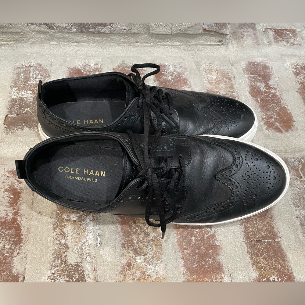 Cole Haan Black Leather Sneakers